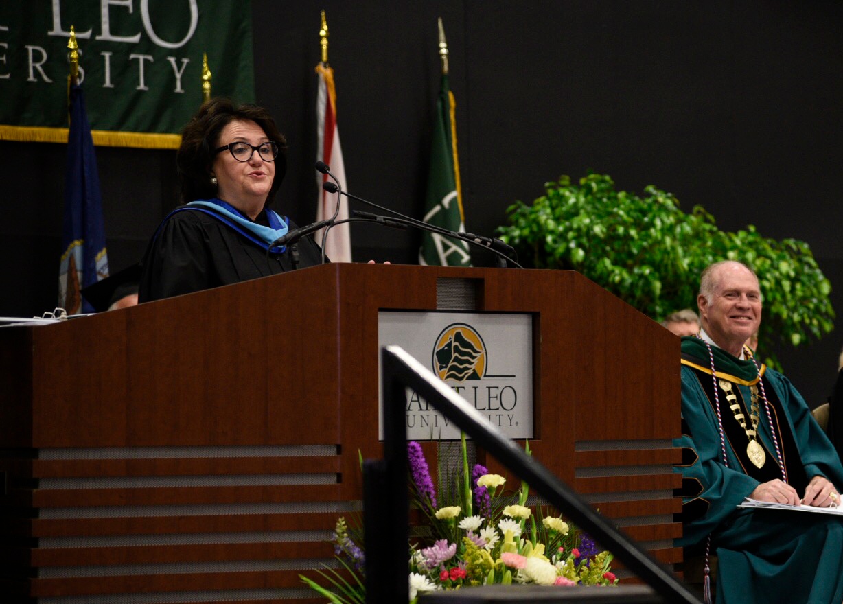 MaryEllen Elia_speaker_commencement for graduate programs 4.28.18